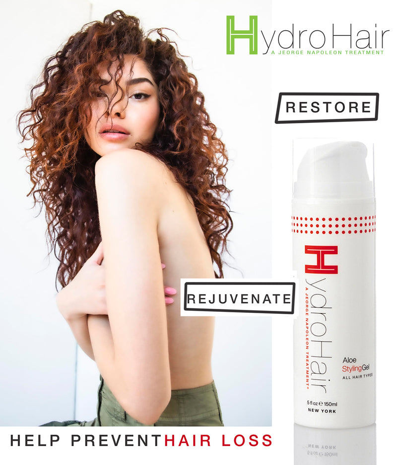 HydroHair Styling Gel – Natural Aloe Vera Hair Gel for Smooth, Frizz-Free Styles – Strong Hold, Shine Boost, and All-Day Hydration for Curls, Straight and slikback hair.  5oz-150ml