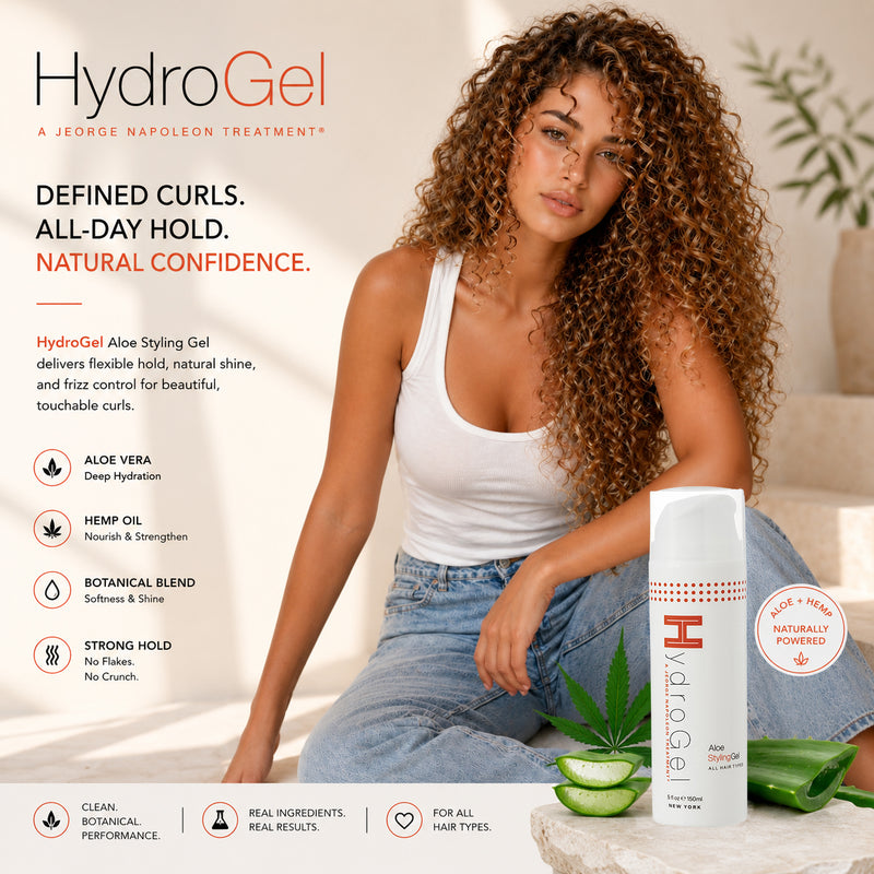 Organic Aloe Styling Gel – Strong Hold, No Flakes | HydroHair