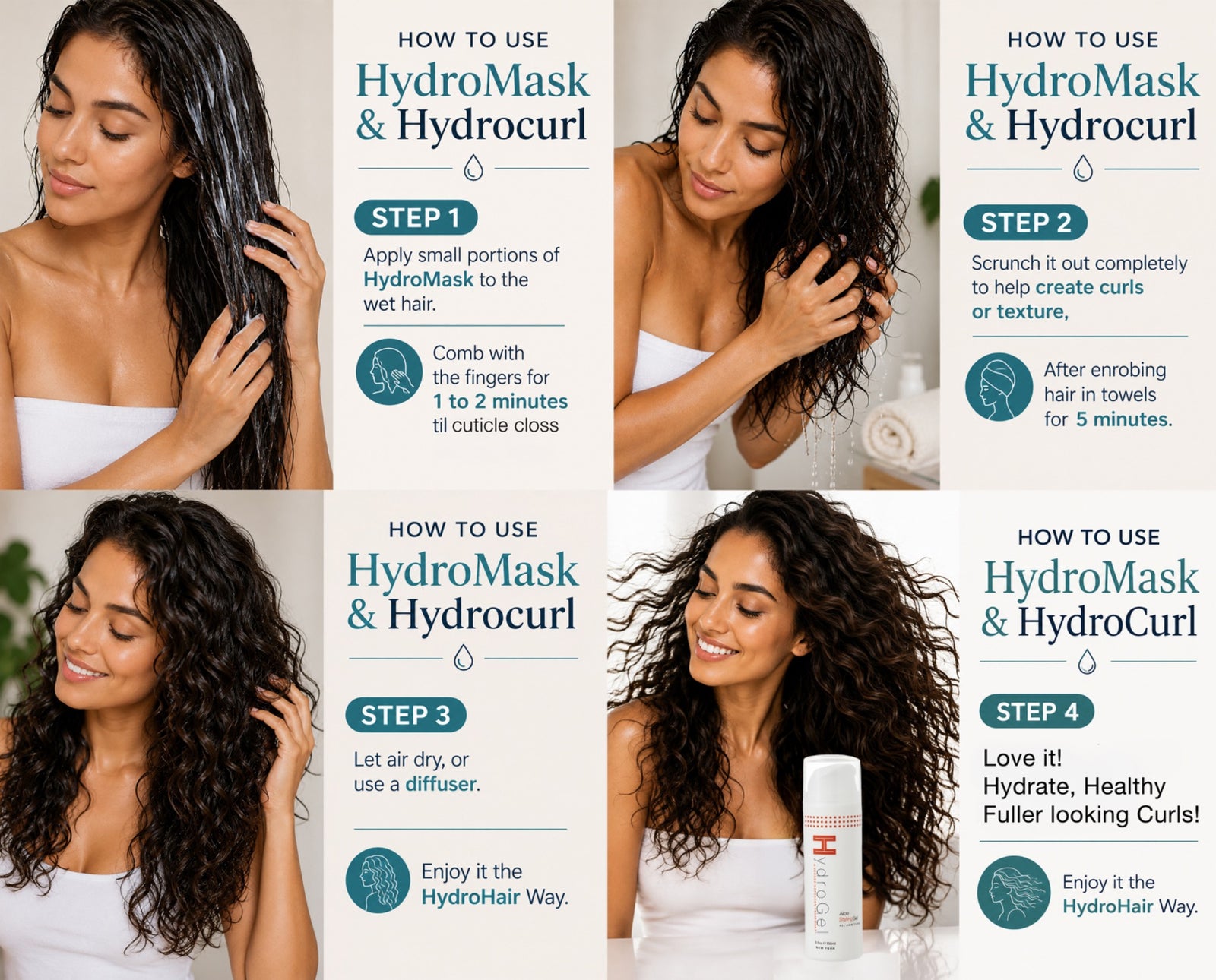Organic Aloe Styling Gel – Strong Hold, No Flakes | HydroHair